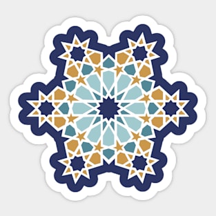 Stars over the Sea Arabic Tiles Sticker